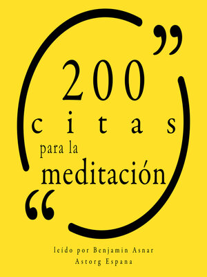 cover image of 200 citas para la meditación